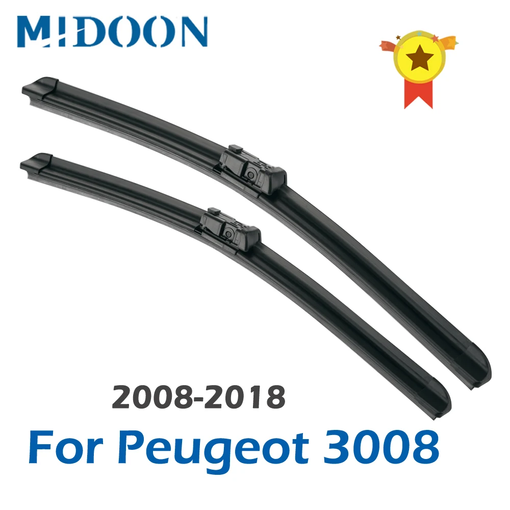 Щетки стеклоочистителя MIDOON для Peugeot 3008 30 и 28 дюймов (не 32 + 28) подходят к кнопкам 2008