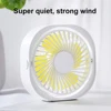 USB Mini Desktop Fan 360 Degrees Angle Adjustable Portable Electric Fan 3 Wind Speed Adjustable Mini Fan Summer Cooling Tools ► Photo 3/6