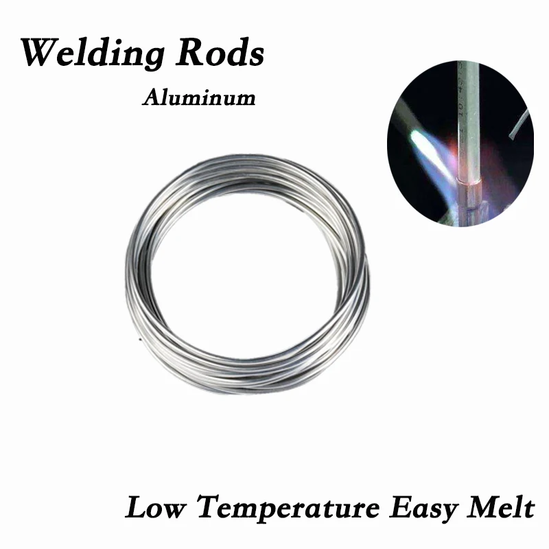Varillas de soldadura de aluminio de baja temperatura, barras de soldadura de alambre con núcleo para soldar de aluminio, fácil de fundir, No necesita polvo de soldadura