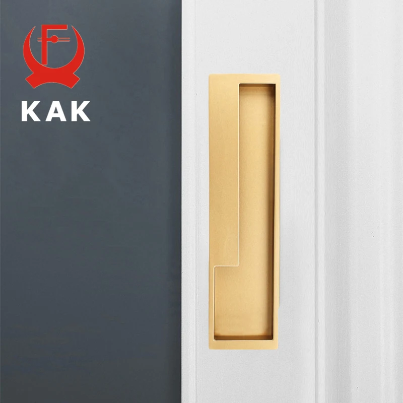 KAKBlackBarnDoorHandleGoldZincAlloyInteriorSlidingDoor