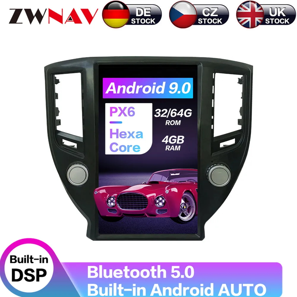 Android 9 64+ 4G Tesla с DSP Carplay Автомобильный мультимедийный плеер стерео для TOYOTA CROWN Авто Стерео gps навигация