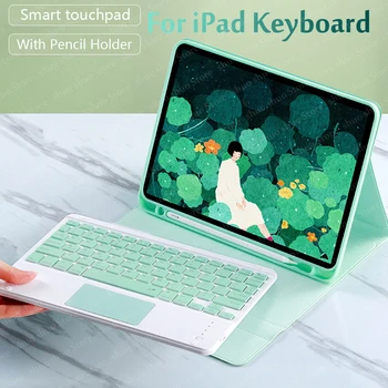

For iPad 9.7 2017 2018 2019 10.2 7th 6th 5th Generation Bluetooth Keyboard Case For iPad Air 2 3 Pro 9.7 10.5 11 2020 Cover