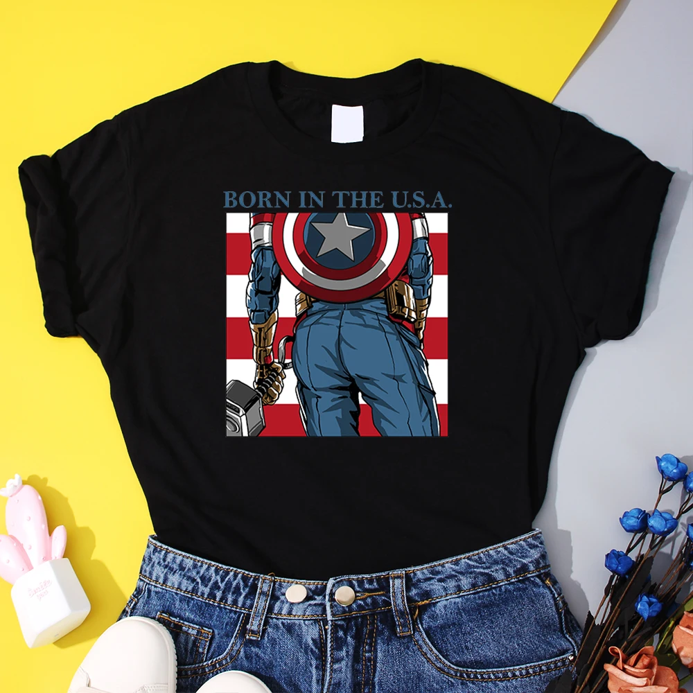 Disney Captain America Women's T Shirt 