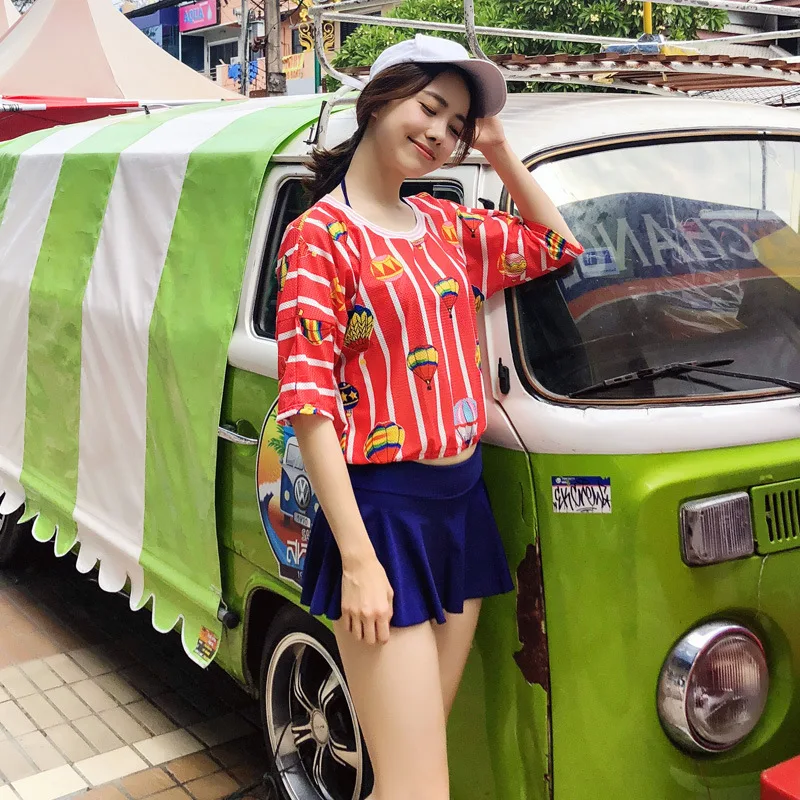 

2019 New Style Women's Underwire Skirt Bikini Three-piece Set Sexy Swimwear Hot Springs WOMEN'S Swimsuit