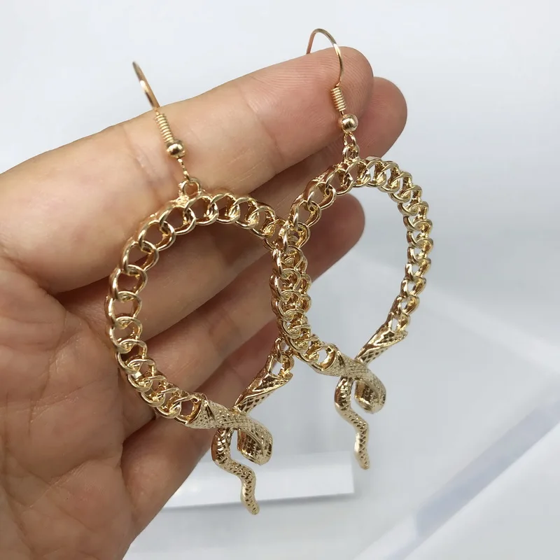 F. J4Z Горячая Коллекция змей серьги для женщин золотой сплав змеи кулон Висячие серьги Ювелирные изделия Подарки