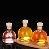 Small glass wine bottle transparent sealed bottle with lid household good-looking storage bottle storage tank 100ML/150ML/200ML 1