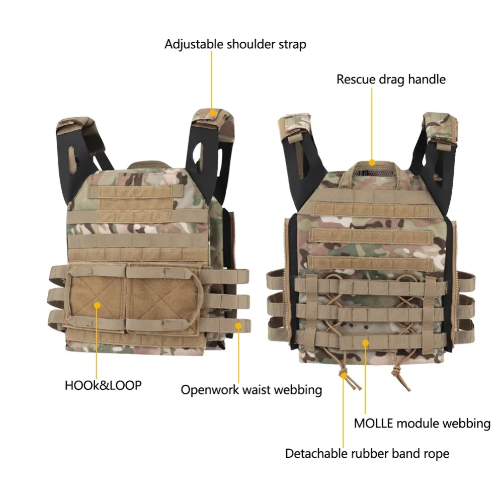 Охотничий Тактический бронежилет JPC Molle Plate Carrier, уличный жилет CS для игры в пейнтбол, страйкбол, жилет, военная техника