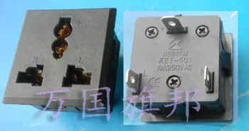 

Free Delivery. KET501AC power universal socket european-style socket transformation product word word card industry