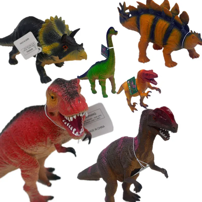 Support Plastic Pinching Called Model Dinosaur Toy Jurassic Children Cognitive Will Ring of Model Toy