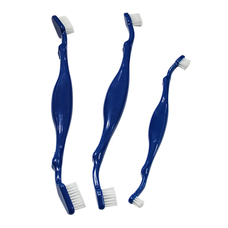 

Pet Cat Dog Tooth Finger Brush Pet Double Toothbrush Dental Care For Mouth Cleaning Toothbrushes Plastic Dog Teeth Cleaning Tool