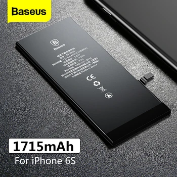 

Original Baseus 1715mAh Li-ion Battery For iPhone 6S Bateria 3.82V Mobile Phone Internal Replacement Batteries Retail Package