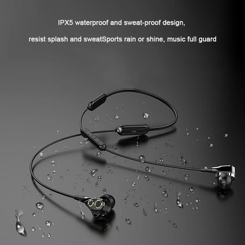 Uiisii BN80 bluetooth наушники двойной Динамический драйвер наушники тяжелый бас большой емкости батареи IPX5 Водонепроницаемый CSR BT4.1