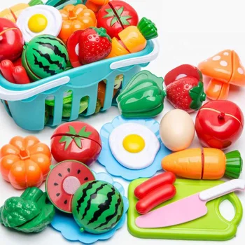 

Children Kitchen Cutting Toys Kid Pretend Role Play Toys Kitchen Children Play House Toys Child Cutting Vegetable Player Set