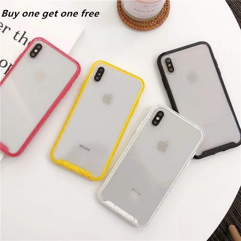 Чехол для телефона iPhone X XR Xs Max прозрачный противоударный ТПУ и акриловый
