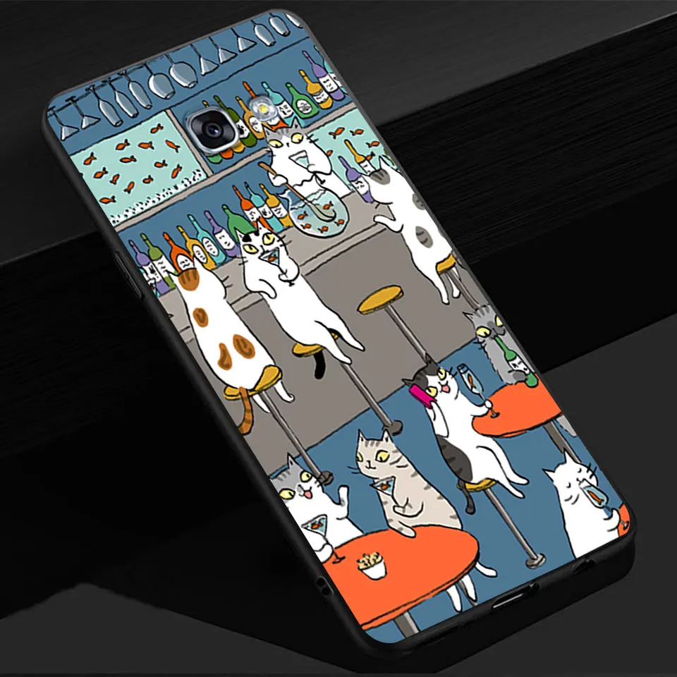 Матовый защитный чехол для samsung Galaxy A3 A5 A7 тонкий ТПУ мобильный чехол для телефона для A8+ гибкий гелевый Чехол