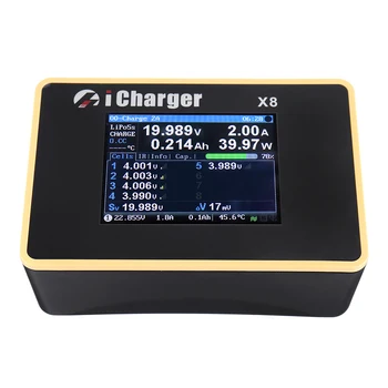 

iCharger X8 1100W 30A Smart Balance Charger Discharger For 1-8s LiPo Lilo LiFe LiHV Battery