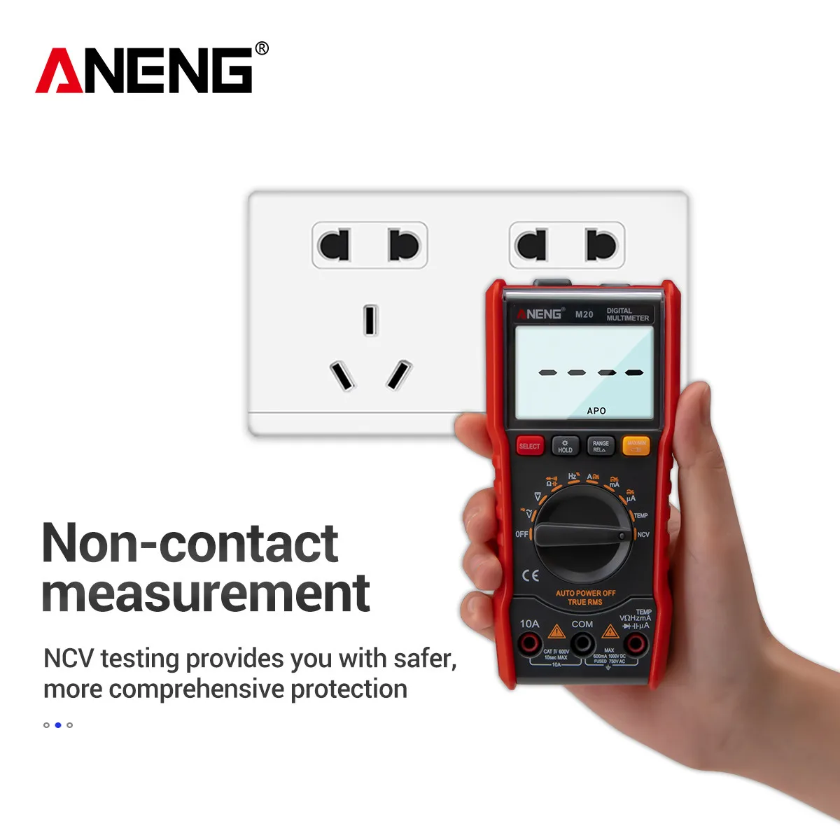 ANENG M20 мультиметр цифровой 6000 тестер multimeter щупы для мультиметра esr meter токовые