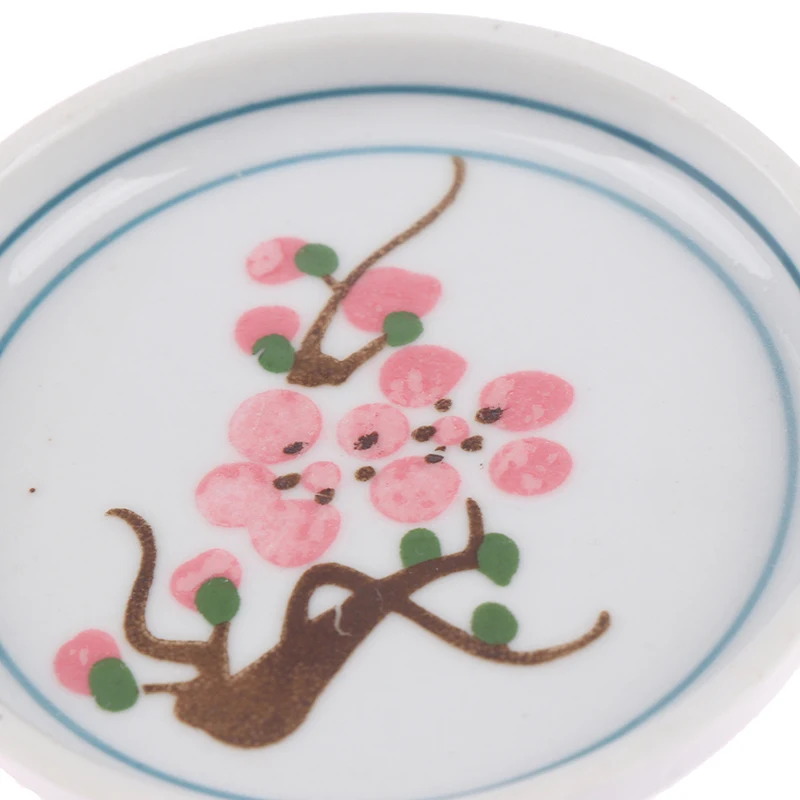 1 Набор 1:12 миниатюрный кукольный домик цветочный Паттен кофейные чайные чашки Керамическая Посуда для кукол кухонные аксессуары