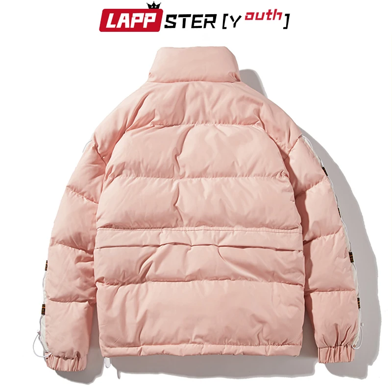 LAPPSTER-Молодежная мужская зимняя куртка с карманами в стиле Харадзюку,, пальто, уличная куртка в стиле хип-хоп, Мужская корейская модная дутая куртка