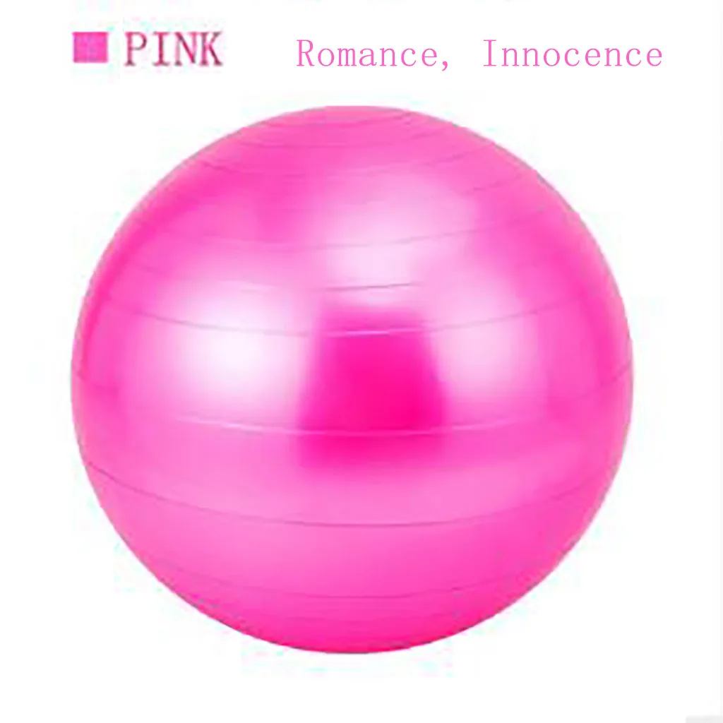 Hot Pink Мяч для тренажерного зала, йоги, для беременных, для зародышей, антиразрывный мяч, для тренировок, массажные мячи, баланс, для тренировки, для снятия стресса, оборудование для фитнеса - Цвет: Hot Pink