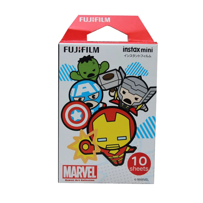 Оригинальная пленка Fujifilm Instax mini, 10 листов, мгновенная пленка mini 8 mini 9 фото для 7s 70 SP-1 SP-2, моментальная фотокамера Polariod - Цвет: marvel