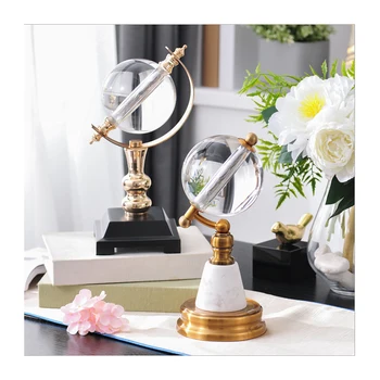 

European modern crystal globe decoration business office study living room creative decoration light luxury gift home accessorie