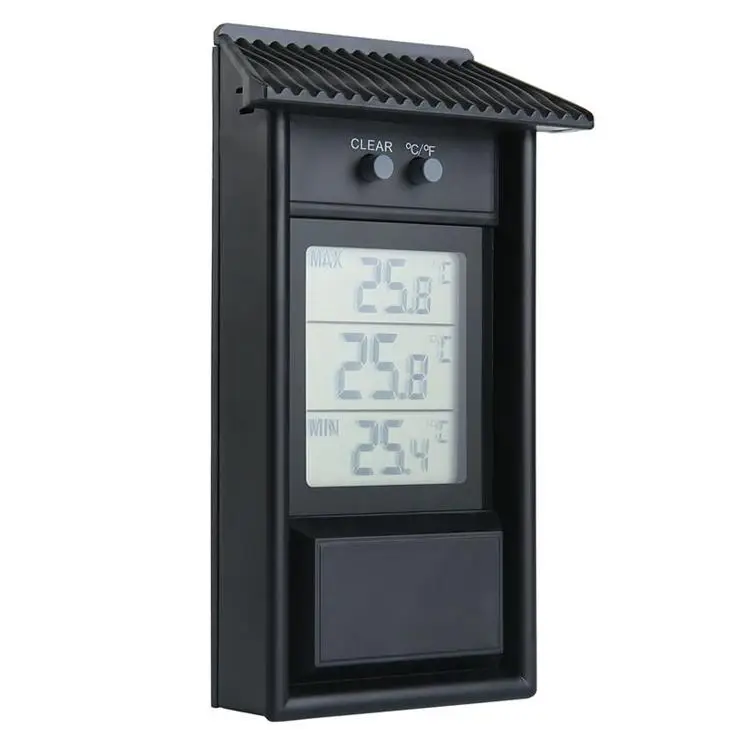 ЖК-цифровой Внутренний/наружный термометр для сада, теплицы, стены, измерение температуры, максимальное минимальное значение, дисплей-20~ 50C C/F переключатель