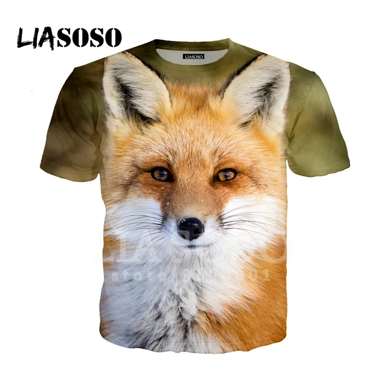 Красивые Зимние ботинки на лисьем животных 3D принт Мужская футболка женская