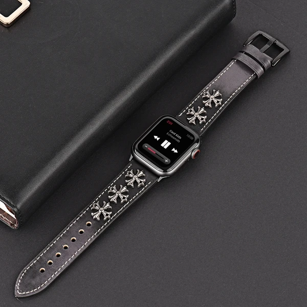 Горячая из натуральной кожи петлевой для Apple Watch Band 42 мм 38 мм 40 мм 44 мм для iWatch ремешок link series 1 2 3 4series 5