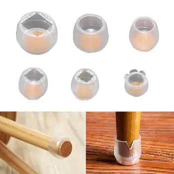 

20Pcs Silicone Chair Table Leg Furniture Anti-slip Cover Cap Floor Protector