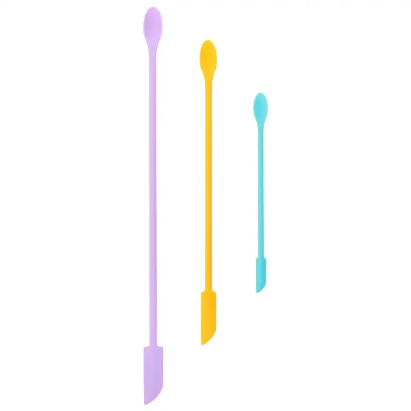3Pcs Silicone Flexible Bottle Scraper Jar Spatula Cosmetics Bottle