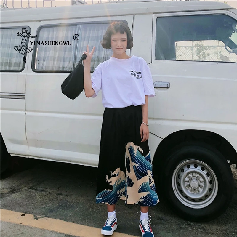 Kimono Femme Kimono Long Pants Haori Pant Beach Casual Loose Pants Wave Print Asian Costume Japan Style Unisex Kimono Yukata Men
