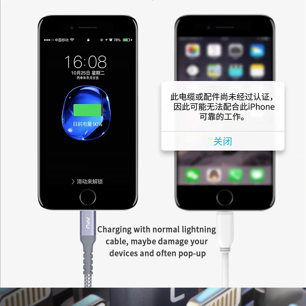FPU MFI Lightning USB кабель для iPhone 11 Pro XS Max XR X 8 7 6s 6 5 iPad Быстрая зарядка кабель для передачи данных кабели для мобильных телефонов зарядное устройство 1 м