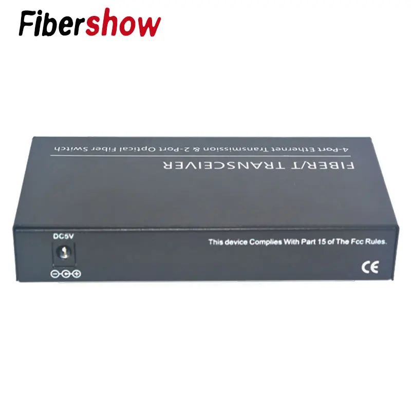 Гигабитный Ethernet-коммутатор волоконно-оптический медиа конвертер 4 RJ45 2 SFP 10/100/1000 м UTP волокна Порты и разъёмы