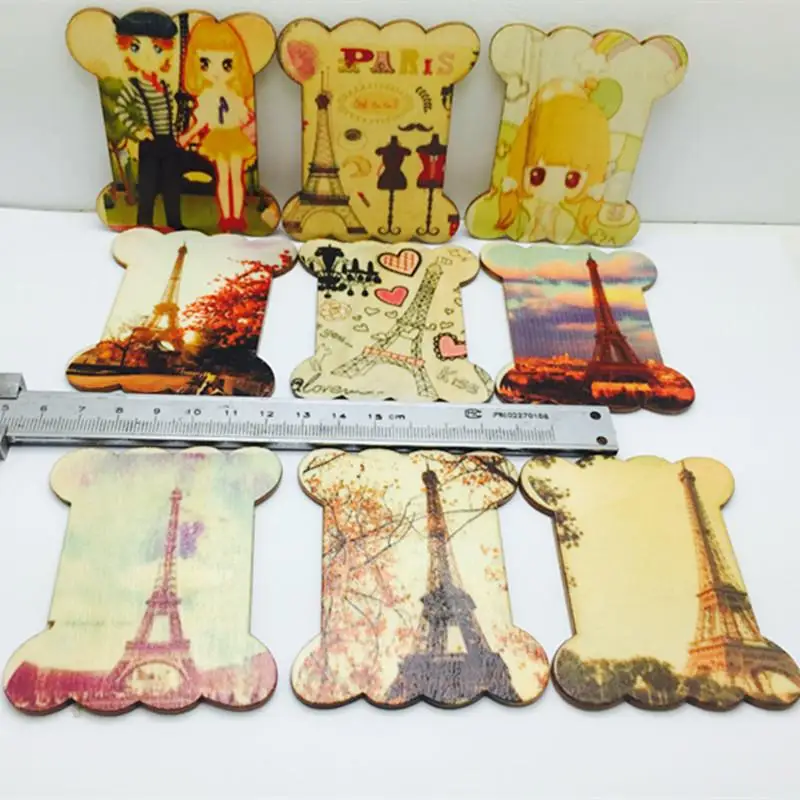 10 шт. пятно diy мультфильм ручная роспись прямоугольные чипы процесс Mupai