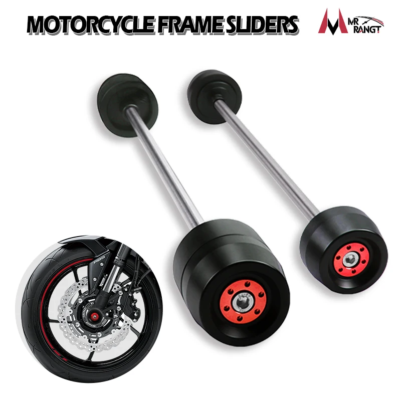 For Suzuki GSXR600 GSXR750 GSXR1000 GSXR 600 750 1000 GSX-S1000 Motorcycle Front & Rear Wheel Fork Axle Sliders Cap Crash Prote