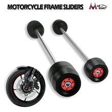 For Suzuki GSXR600 GSXR750 GSXR1000 GSXR 600 750 1000 GSX-S1000 Motorcycle Front & Rear Wheel Fork Axle Sliders Cap Crash Prote