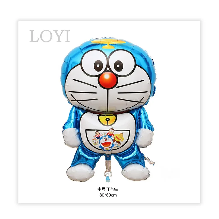 Средний бамбук Джингл кошки Doraemon воздушный шар из фольги мультфильм детей день рождения украшения декоративные