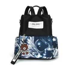 Сумка женская стиль корейский стиль модный рюкзак с принтом женский водонепроницаемый Оксфорд Ткань Рюкзак