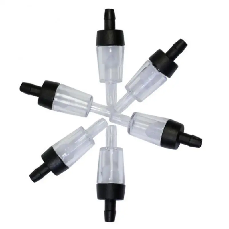 5pcs Aquarium Air Pump Check Valve Fish Tank One Way Non-Return Check Valve Aquarium Co2 System Air Pump Household Accessories