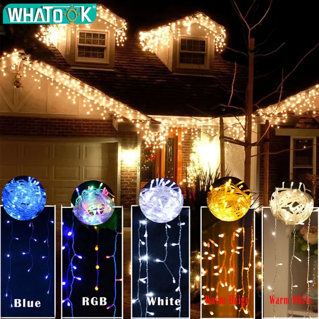 화려한 장식을 위한 LED 커튼 아이시클 스트링 라이트