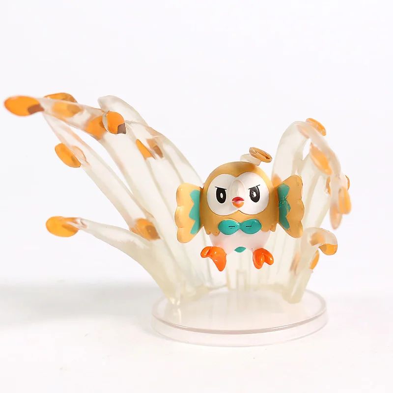 Монстры файтинги фланелеон Jolteon Umbreon eeevee Vulpix Rowlet Jigglypuff Cubone Litten Espeon Absol ПВХ Фигурки игрушки 6 шт./компл