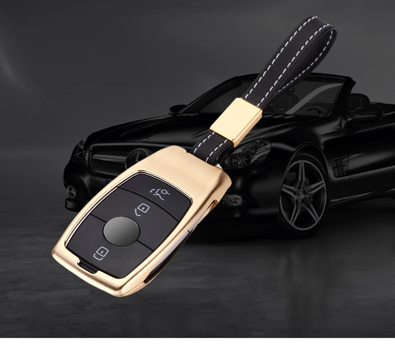 Новые чехлы для автомобильных ключей из алюминиевого сплава для Mercedes Benz E Class W213 S класс брелок украшения авто аксессуары для интерьера