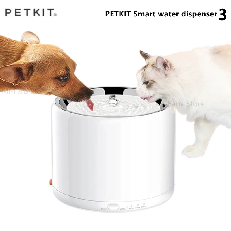 PETKIT 1.35L Smart Automatic Cat Fountain 3 Water Drinking Feeder Bowl Pet Dog Cat Water Dispenser Mute Automatic Drinking Fount