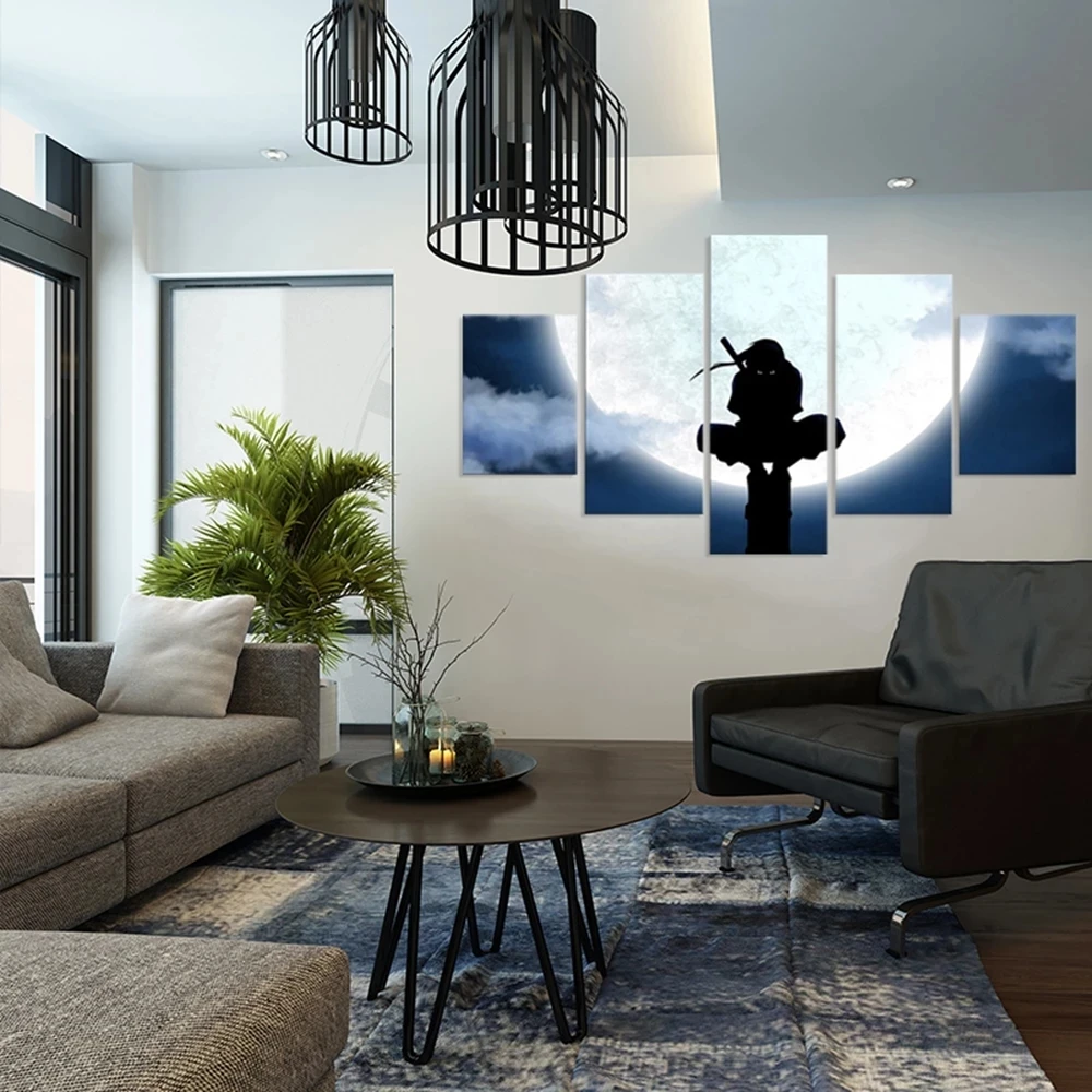 5 Piece No Framed Canvas Painting Anime Naruto Poster Mural Wall Picture Modern Living Room Bedroom Home Decoration | Дом и сад
