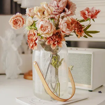 

Modern Hydroponic Plants Vase Simple Creative Glass Vase Home Decoration Table Transparent Flowers Vase For Wedding Table Decor