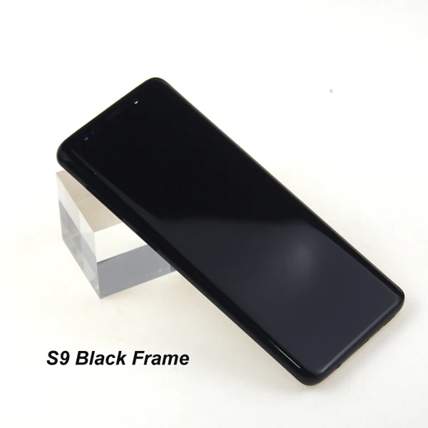 S9 Black Frame Amoled Замена для SAMSUNG Galaxy S9 S9+ G960 G965 ЖК сенсорный экран дигитайзер с рамкой - Цвет: S9 Black Frame