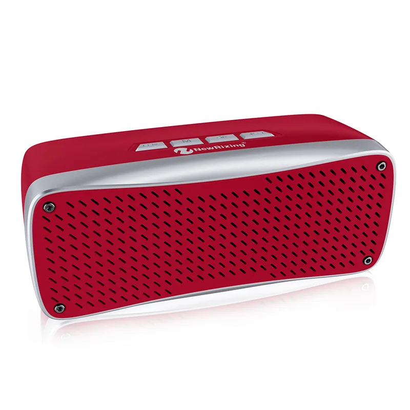 ABKT-Newrixing Nr-2033 Bluetooth динамик открытый Ipx4 водонепроницаемый беспроводной стерео портативный динамик - Цвет: Red