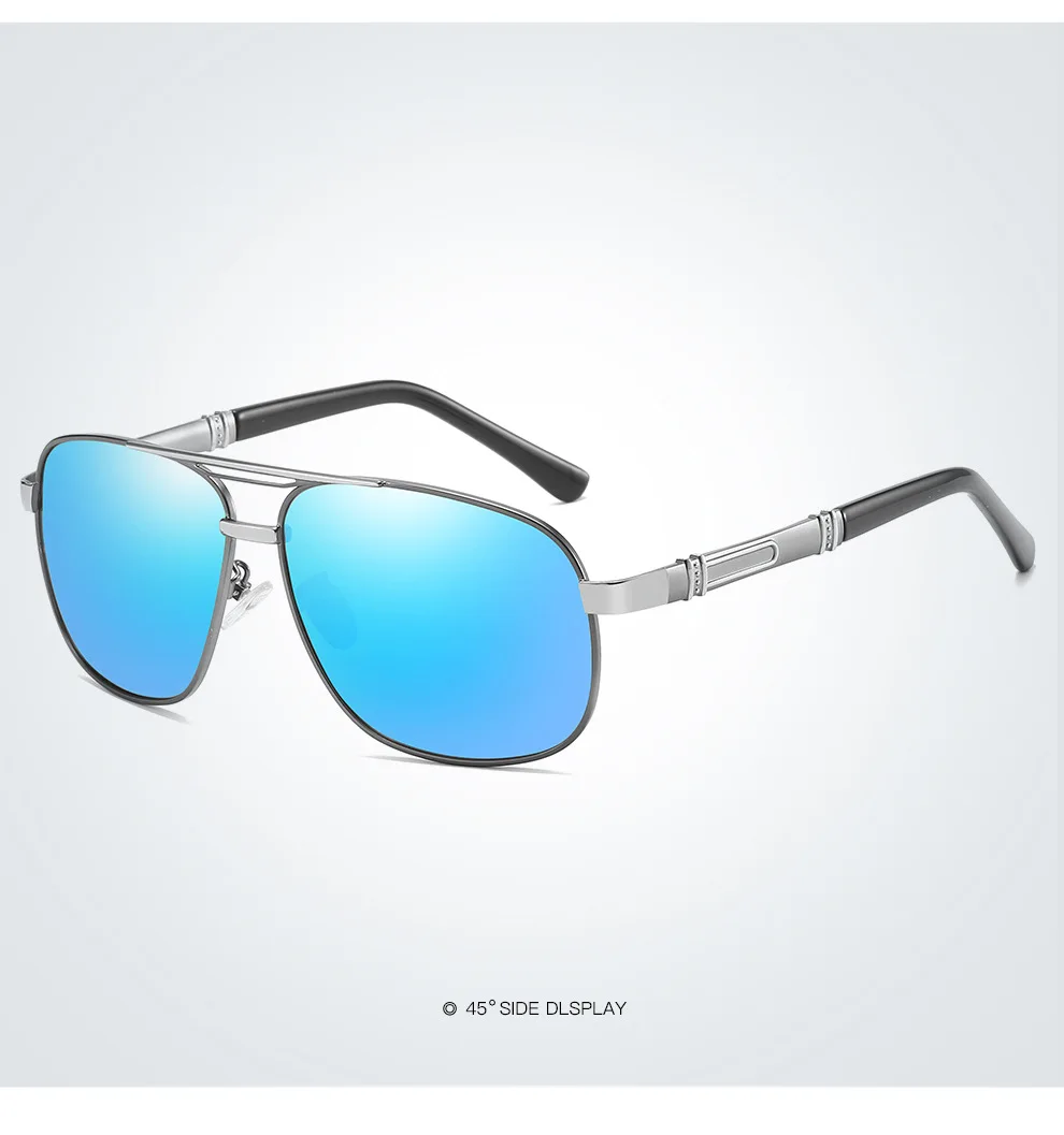 Men's Polarized Square Sunglasses gafas de sol hombre oculos masculino zonnebril dames gozluk veithdia ретро gotico policia