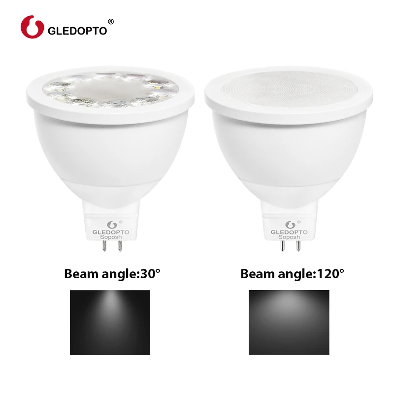 ZIGBEE Mr16 Светодиодный прожектор 4 Вт RGB/CCT светодиодный светильник DC12V работает с